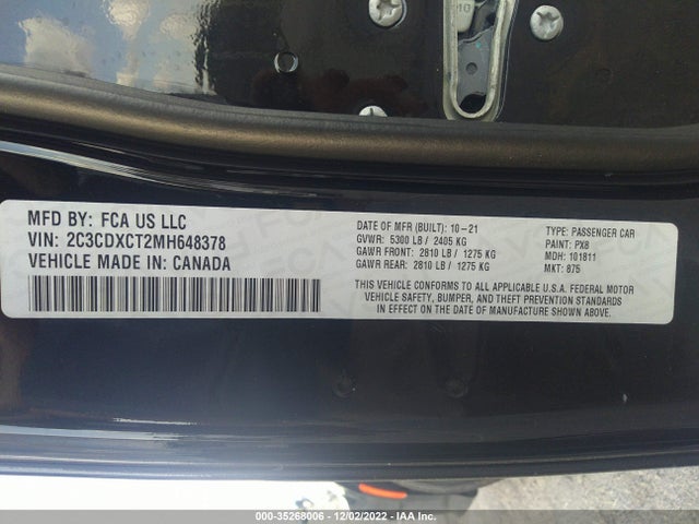 Dodge CHARGER R/T 2021 2C3CDXCT2MH648378 Image 9