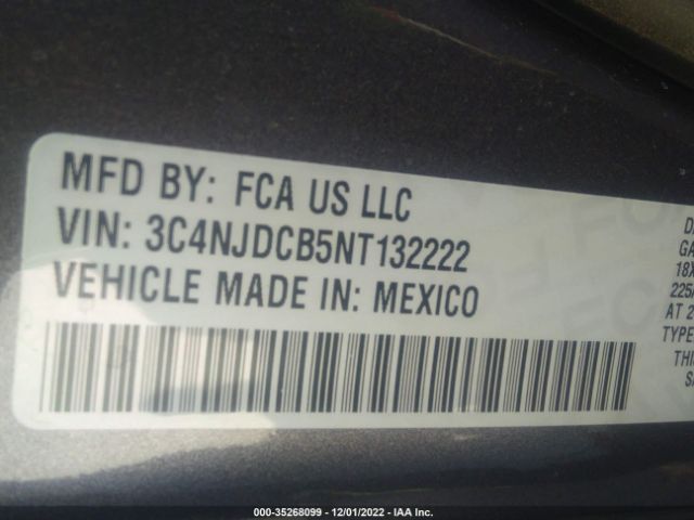3C4NJDCB5NT132222 Jeep Compass Limited