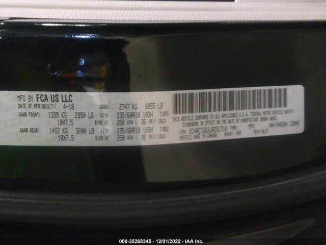 Chrysler Pacifica Limited 2018 2C4RC1GG3JR251710 Image 9
