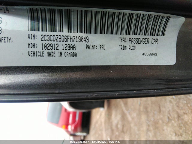 Dodge Challenger Sxt Plus 2015 2C3CDZBG6FH719049 Image 9