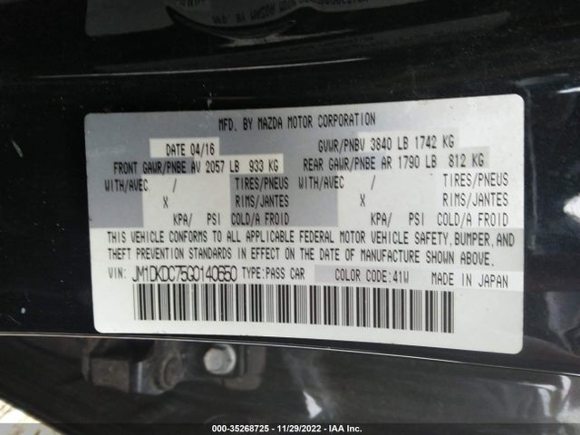 2016 Mazda CX-3, VIN: JM1DKDC75G0140650