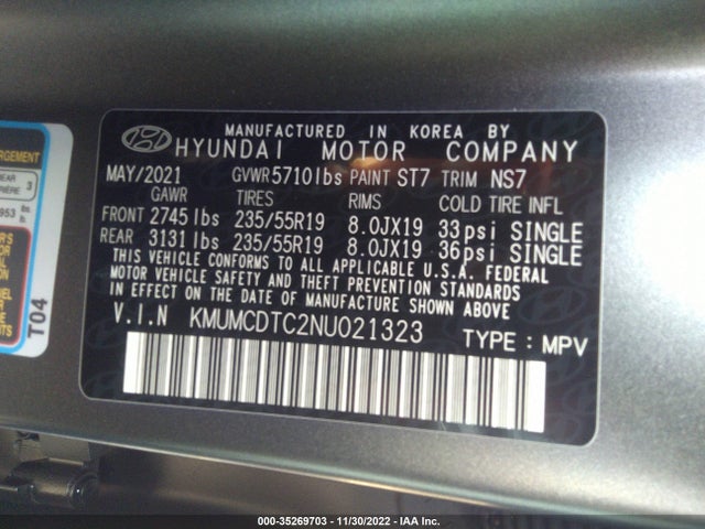 2022 Genesis GV70, VIN: KMUMCDTC2NU021323