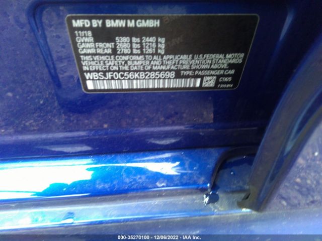 WBSJF0C56KB285698 BMW M5