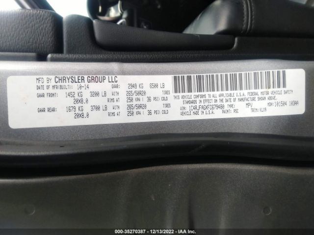 1C4RJFAGXFC679480 Jeep Grand Cherokee Altitude