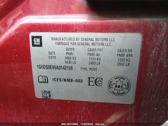 1G6DS8EV9A0142138 Cadillac CTS