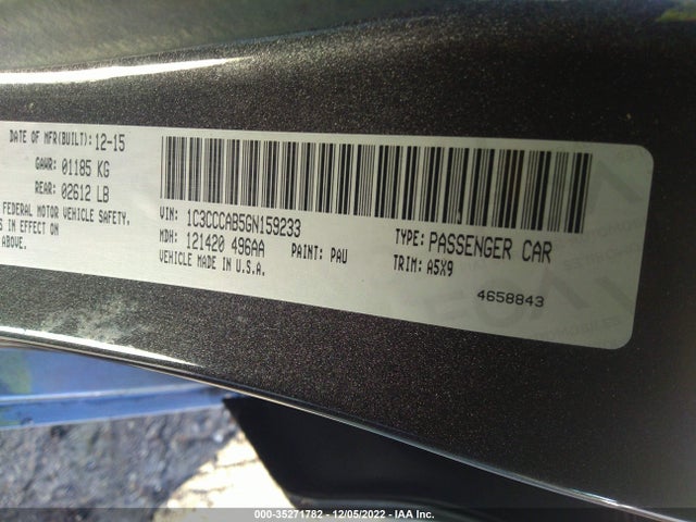 Chrysler 200 Limited 2016 1C3CCCAB5GN159233 Image 9