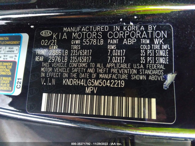 2021 Kia Sorento, VIN: KNDRH4LG5M5042219