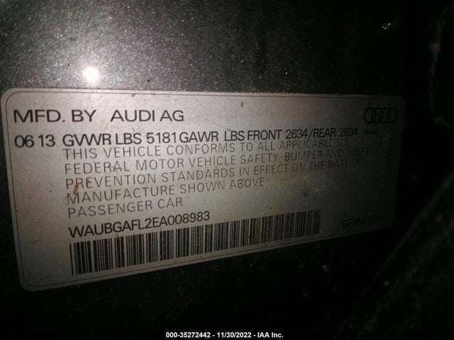 Audi S4 Premium Plus 2014 WAUBGAFL2EA008983 Image 9