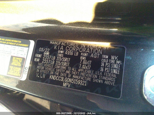 2022 Kia Niro, VIN: KNDCC3LG0N5159321