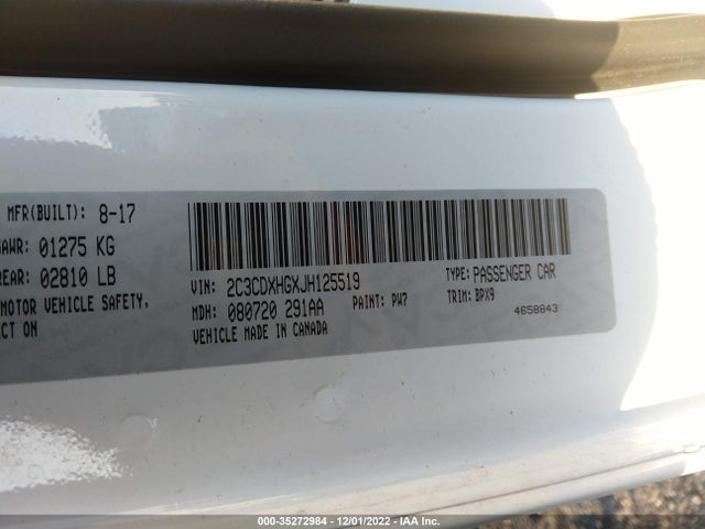 Dodge Charger Sxt Plus 2018 2C3CDXHGXJH125519 Image 9