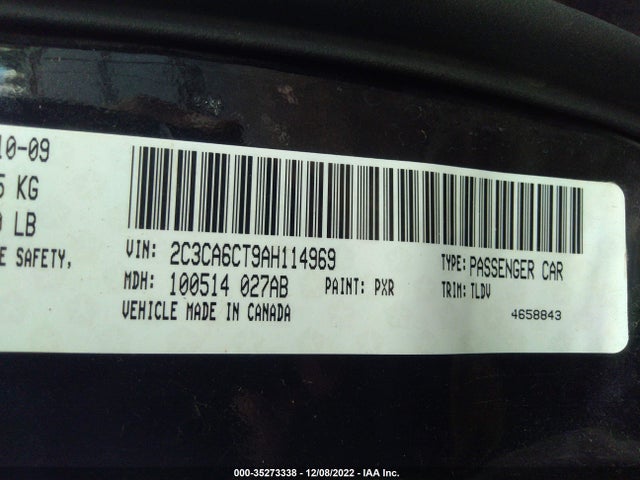 Chrysler 300 300c Hemi 2010 2C3CA6CT9AH114969 Image 10