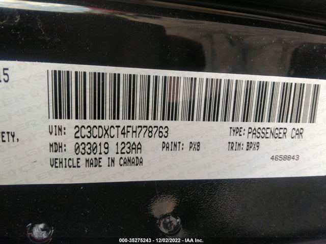 Dodge Charger Rt 2015 2C3CDXCT4FH778763 Image 9