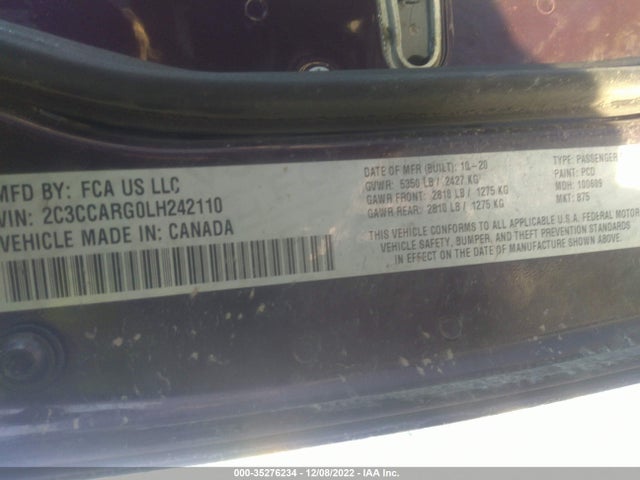 2C3CCARG0LH242110 Chrysler 300 Touring
