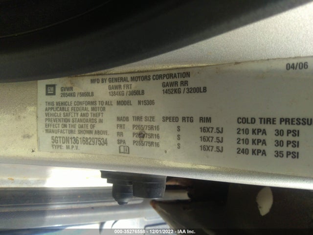 5GTDN136168297534 Hummer H3