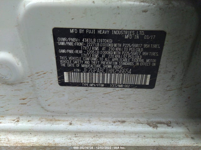 2017 Subaru Crosstrek, VIN: JF2GPABC1HH256654