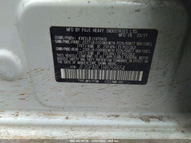 JF2GPABC1HH256654 Subaru Crosstrek Premium