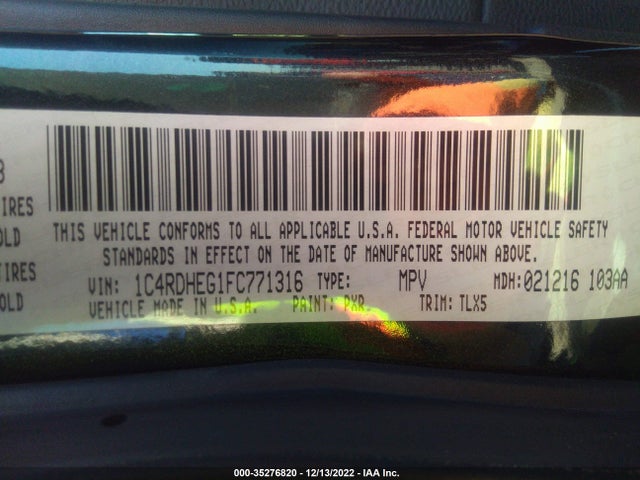 Dodge Durango Citadel 2015 1C4RDHEG1FC771316 Image 9