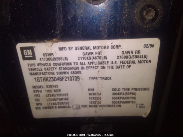 GMC Sierra 2500hd Slt 2006 1GTHK23D46F213739 Image 10