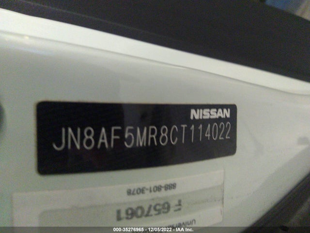 2012 NISSAN JUKE SL VIN: JN8AF5MR8CT114022
