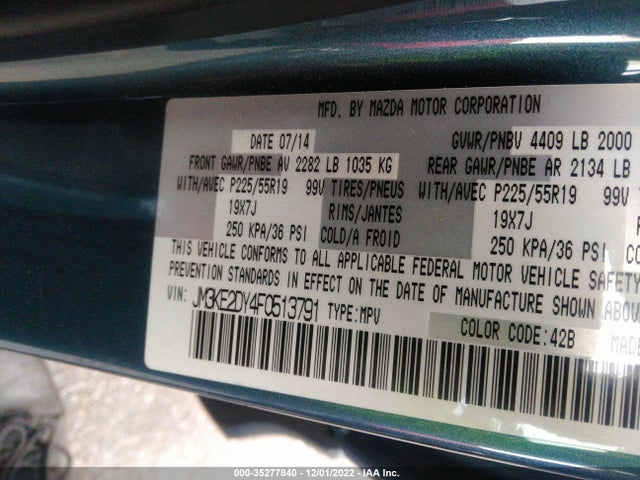 2015 Mazda CX-5, VIN: JM3KE2DY4F0513791