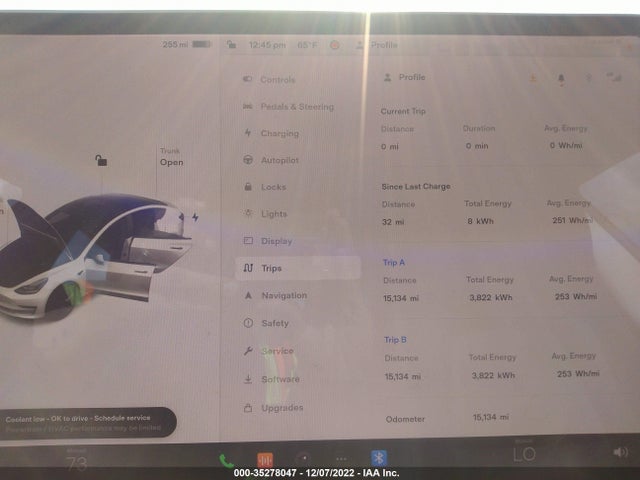 Tesla MODEL 3 2022 5YJ3E1EB2NF182209 Image 8