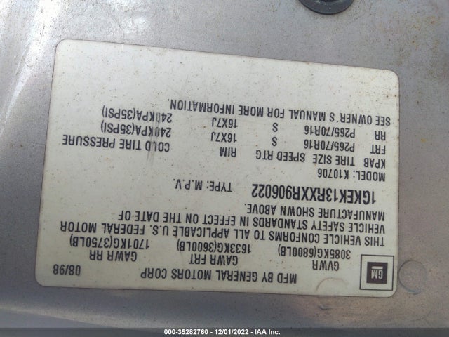 GMC Denali 1999 1GKEK13RXXR906022 Image 11