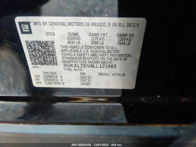 3GKALTEV4LL121983 GMC Terrain Sle