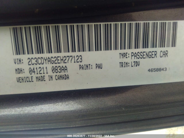 Dodge Challenger Sxt 2014 2C3CDYAG2EH277123 Image 10