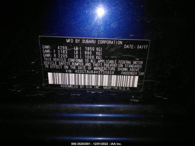 4S3GTAU64H3730658 Subaru Impreza Limited