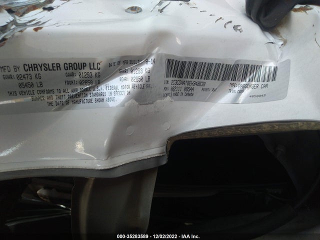 2014 DODGE CHARGER POLICE VIN: 2C3CDXAT8EH348638