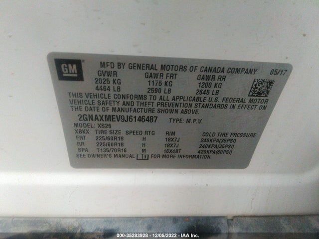 Chevrolet Equinox Premier 2018 2GNAXMEV9J6146487 Image 10