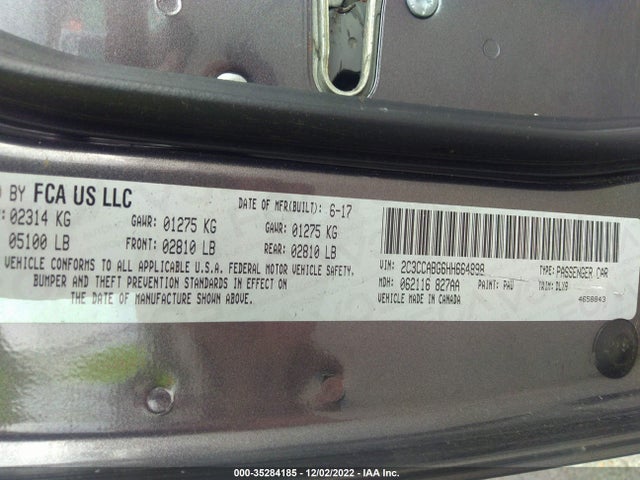 2017 Chrysler 300, VIN: 2C3CCABG6HH664898