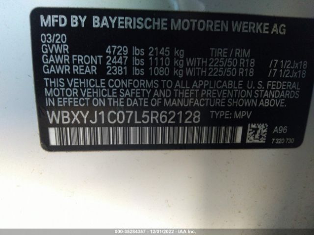 WBXYJ1C07L5R62128 BMW X2 Xdrive28i