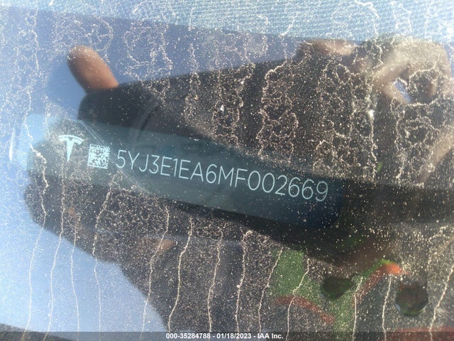 Tesla Model 3 Standard Range Plus 2021 5YJ3E1EA6MF002669 Image 9