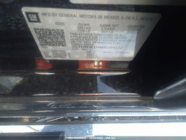 3GTU9DED5MG254122 GMC Sierra 1500 Slt