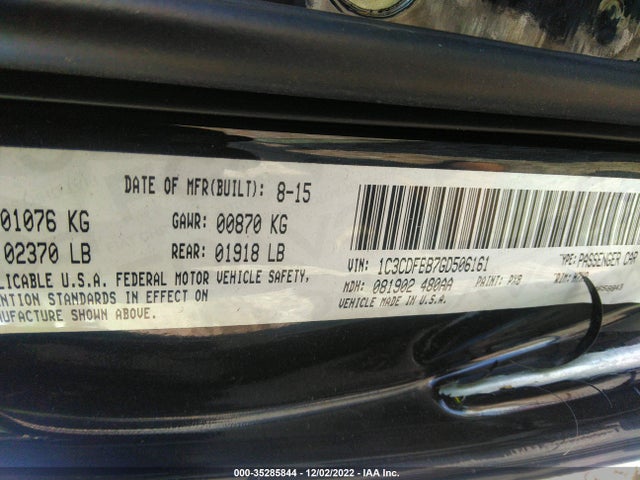 Dodge DART SXT 2016 1C3CDFBB7GD506161 Image 9