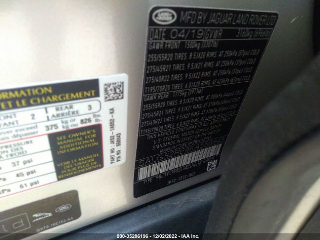 SALGS2RE9KA558843 Land Rover Range Rover