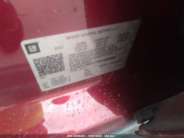 2017 Chevrolet Tahoe, VIN: 1GNSCBKC7HR368886