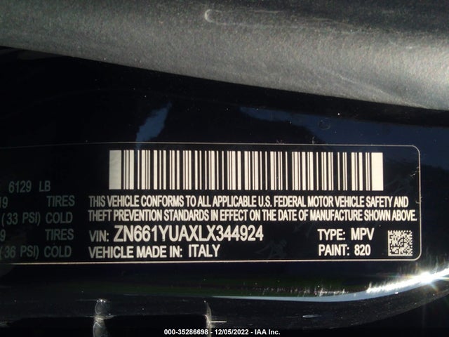 2020 Maserati Levante, VIN: ZN661YUAXLX344924
