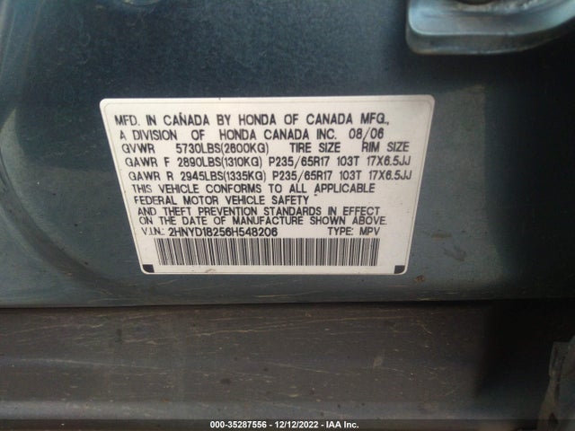 Acura MDX 2006 2HNYD18256H548206 Image 10