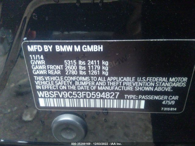 WBSFV9C53FD594827 BMW M5