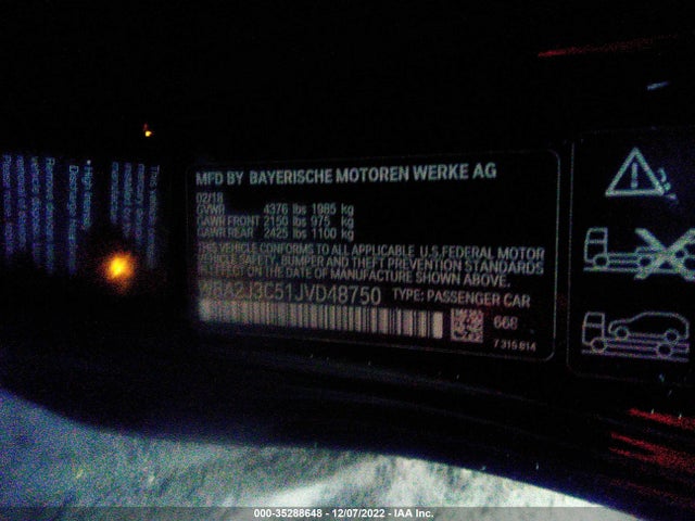 2018 BMW 2 Series, VIN: WBA2J3C51JVD48750