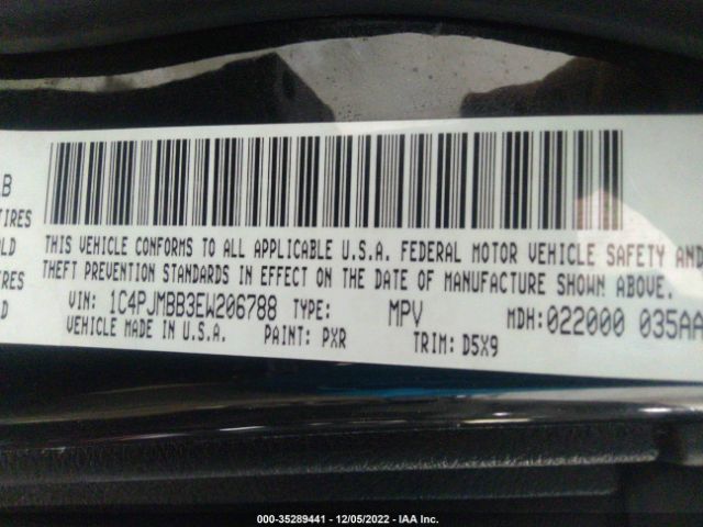 1C4PJMBB3EW206788 Jeep Cherokee Trailhawk