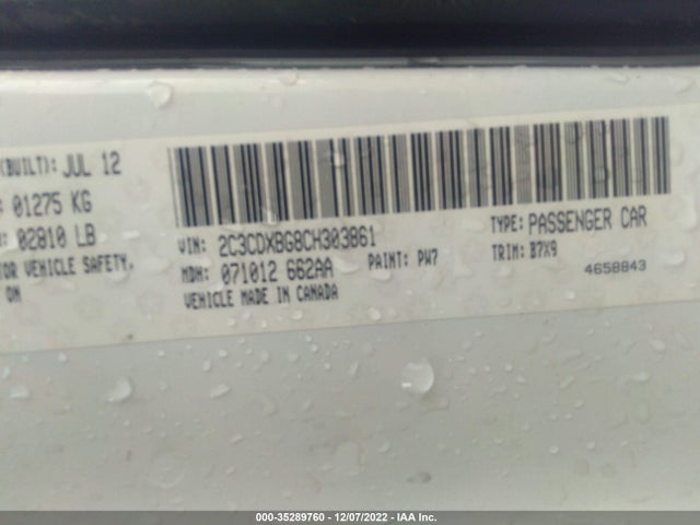 Dodge Charger Se 2012 2C3CDXBG8CH303861 Image 11