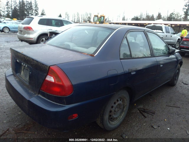 2001 MITSUBISHI MIRAGE ES VIN: JA3AY26C31U020603