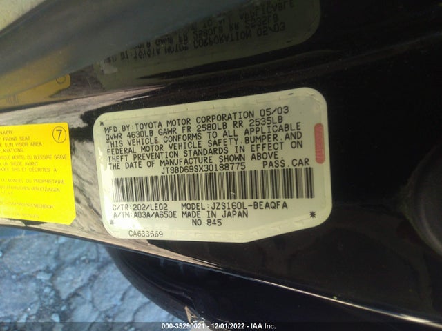 Lexus GS 300 2003 JT8BD69SX30188775 Image 9