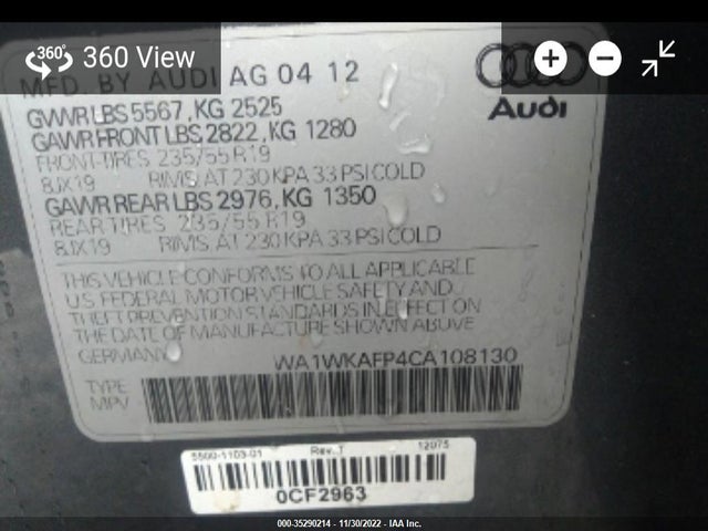 WA1WKAFP4CA108130 Audi Q5