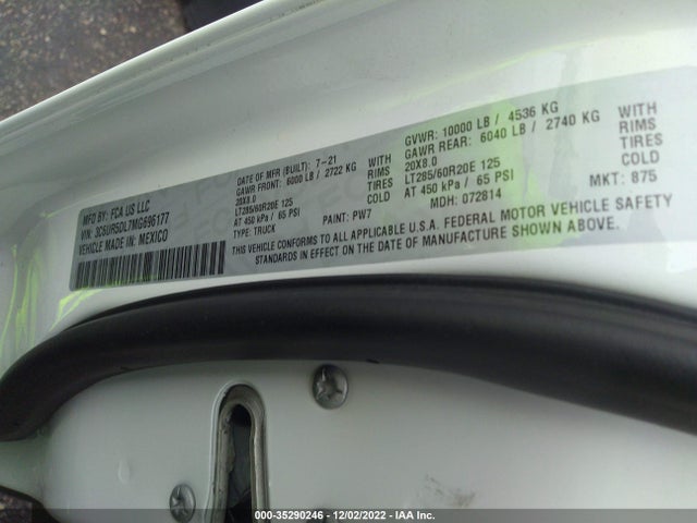 3C6UR5DL7MG696177 RAM 2500 Big Horn