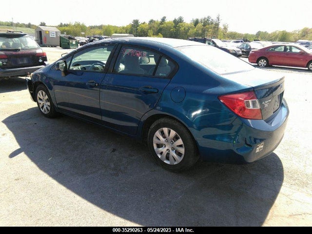 2012 HONDA CIVIC SDN LX VIN: 2HGFB2F52CH560624