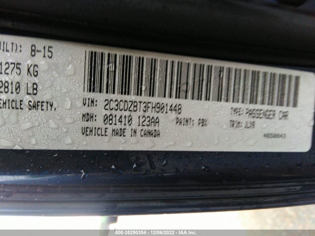 2015 Dodge Challenger, VIN: 2C3CDZBT3FH901448